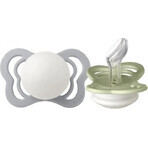 BIBS Couture silicone orthodontic pacifiers 2pcs 1×1 pcs - size 1, sage night/cloud night