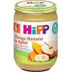 HiPP Organic Apples with Mango and Bananas 1×190 g, snack de fruits pour enfants