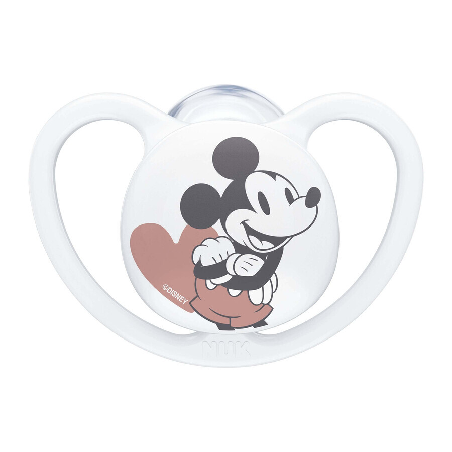 Sucette NUK Space DISNEY Mickey 0-6m. boîte 1×1pcs, sucette, 0-6m