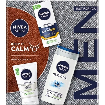 NIVEA MEN BOX FACE SENSITIVE 1×1 pz, confezione regalo