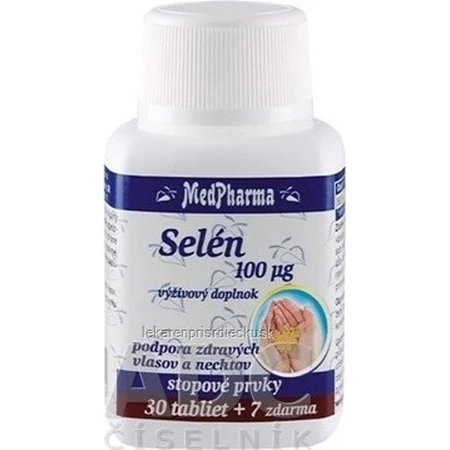 MedPharma SELEN 100 µg 1×37 tbl, sélénium