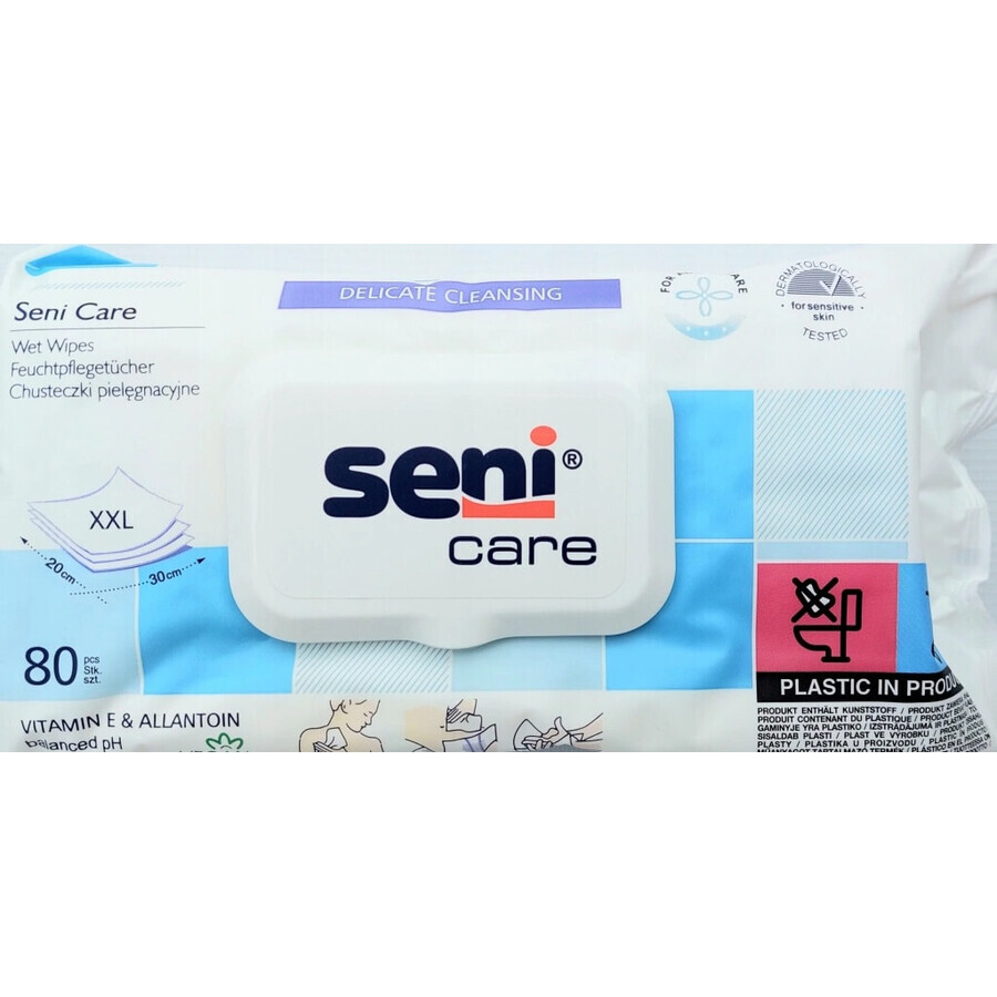 Seni Care Wet Wipes 1×80 pcs, wet wipes