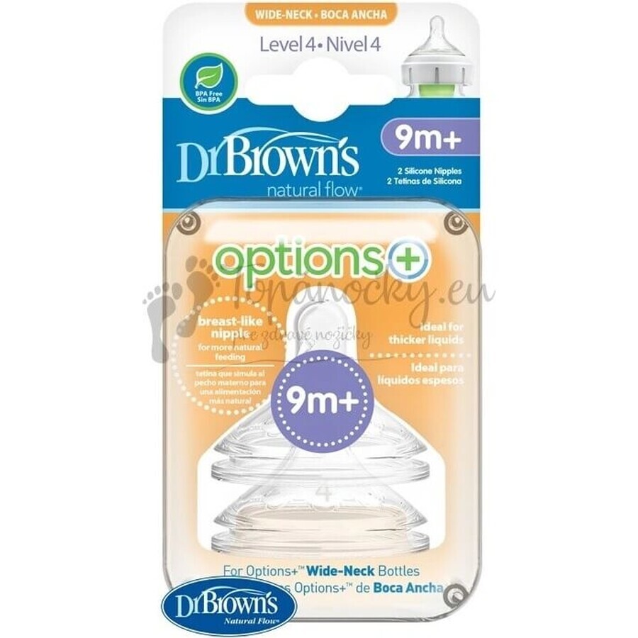 DR.BROWNS CUMLIKY OPTIONS+ NARROW LEVEL 4 1×2 pcs, sucettes