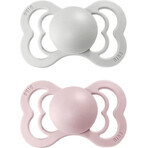 BIBS Supreme Silicone Ivory / blush 1×2 - size 1