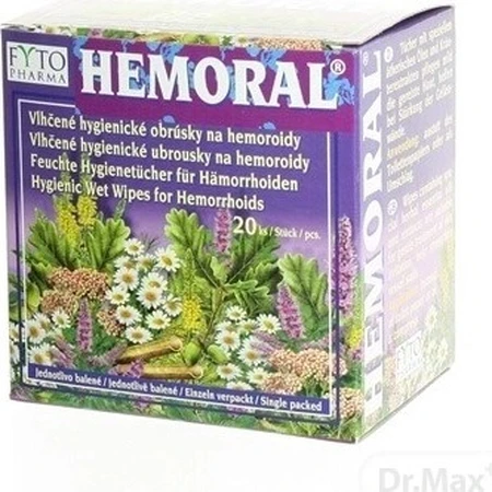 Wet wipes FYTO HEMORAL 1×20 pcs, wet wipes