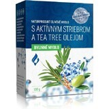 Naturprodukt Olijfzeep met Ag en tea tree olie 1×100 g, olijfzeep