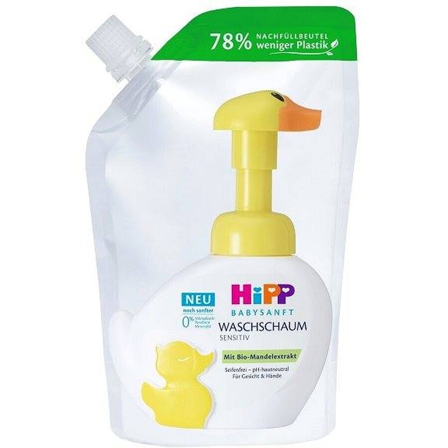 HIPP BABYSANFT washing foam 1×250ml, washing foam, refill