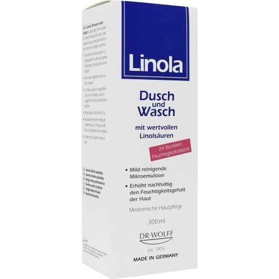 Linola Douche und Wasch 1×300 ml, gel-emulsie