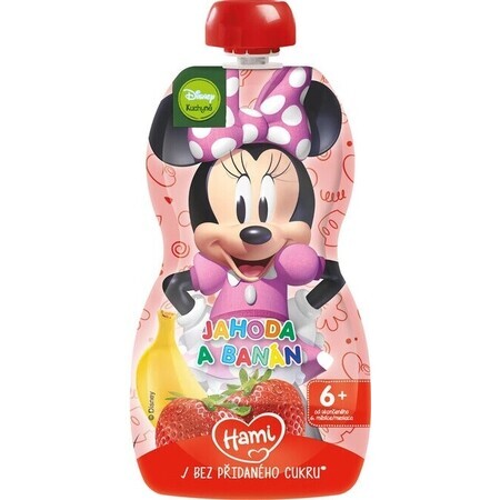 HAMI Disney Minnie Capsule Banaan en Aardbei 1×110 g, fruitcapsule