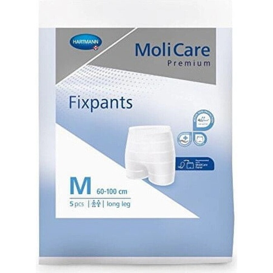 MoliCare Premium Fixpants langes Bein langes Bein M 1×5 Stück, Fixpants (60-100 cm)