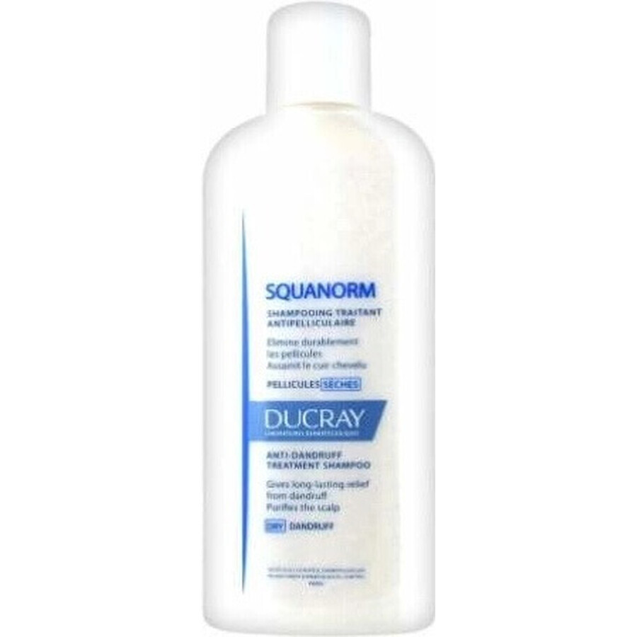 DUCRAY SQUANORM - PELLICULES SÉCHES 1×200 ml, Shampoo gegen trockene Schuppen