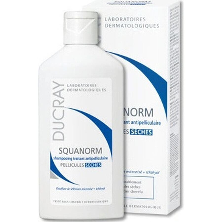 DUCRAY SQUANORM - PELLICULES SÉCHES 1×200 ml, Shampoo gegen trockene Schuppen