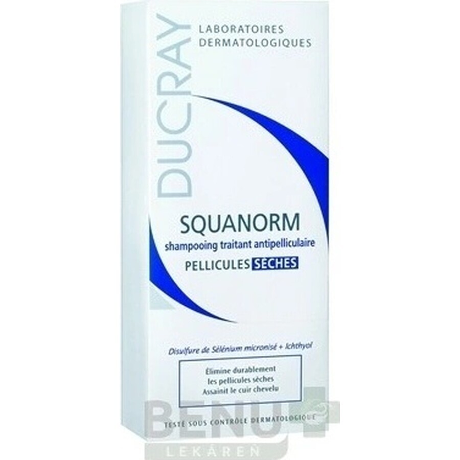 DUCRAY SQUANORM - PELLICULES SÉCHES 1×200 ml, Shampoo gegen trockene Schuppen