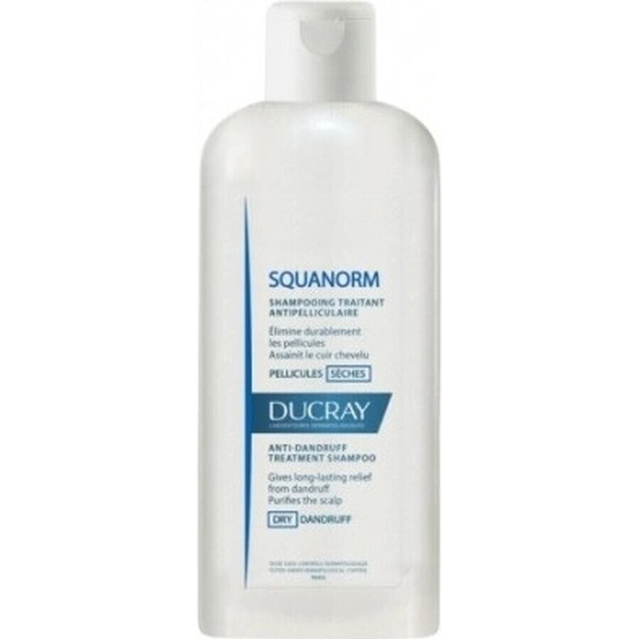 DUCRAY SQUANORM - PELLICULES SÉCHES 1×200 ml, Shampoo gegen trockene Schuppen