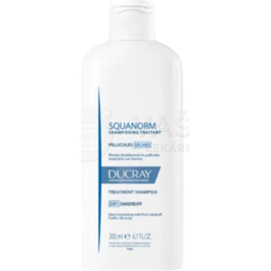 DUCRAY SQUANORM - PELLICULES SÉCHES 1×200 ml, Shampoo gegen trockene Schuppen