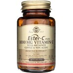 Solgar Ester-C plus 1000 mg vitamina C no ácida con complejo bioflavonoide 30 cápsulas 1×30 tbl, complemento alimenticio