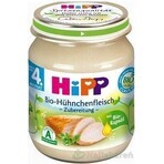 HiPP Organic purée de dinde 1×125 g, apéritif à base de viande pour enfants