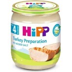 HiPP Organic purée de dinde 1×125 g, apéritif à base de viande pour enfants