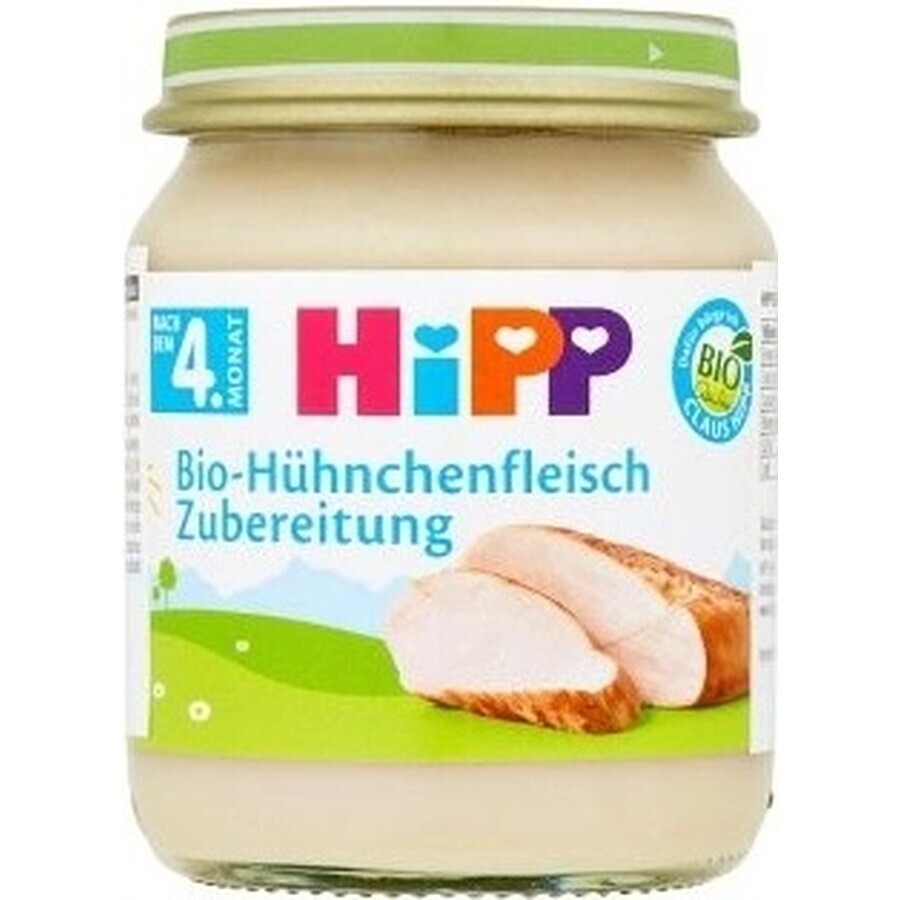 HiPP Organic purée de dinde 1×125 g, apéritif à base de viande pour enfants