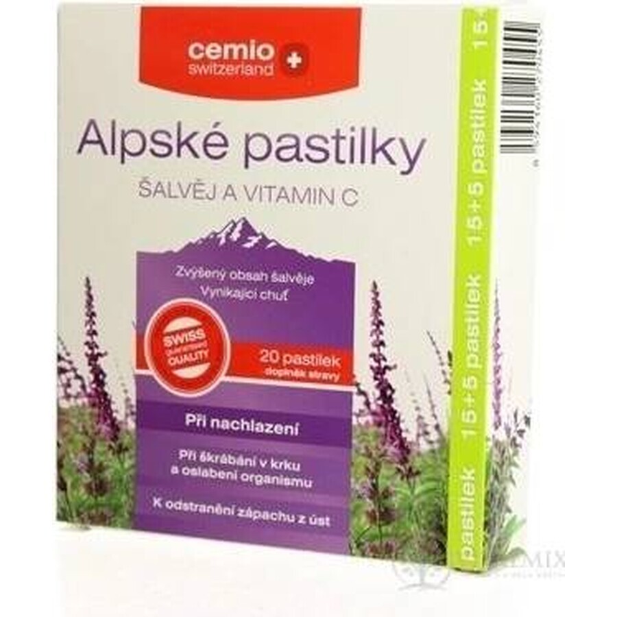 Cemio Alpine SINAAS EN VITAMINE C pillen 1×20 tbl, koude tabletten