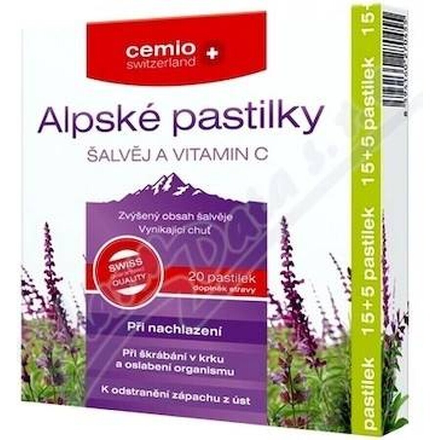 Cemio Alpine SINAAS EN VITAMINE C pillen 1×20 tbl, koude tabletten