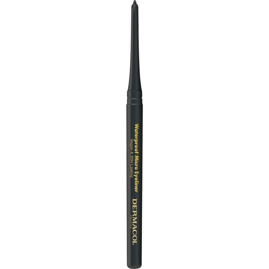 Dermacol Waterproof Micro Eyeliner Micro Eyeliner potlood automatische eyeliner zwart No.01 1×0.08 g, automatisch oogpotlood