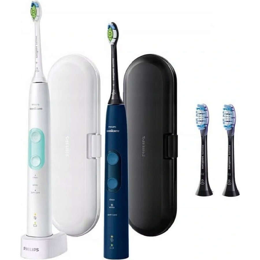 Philips Sonicare 5100 HX6851/34 1+1 1×1 set, sonische tandenborstel 2 stuks