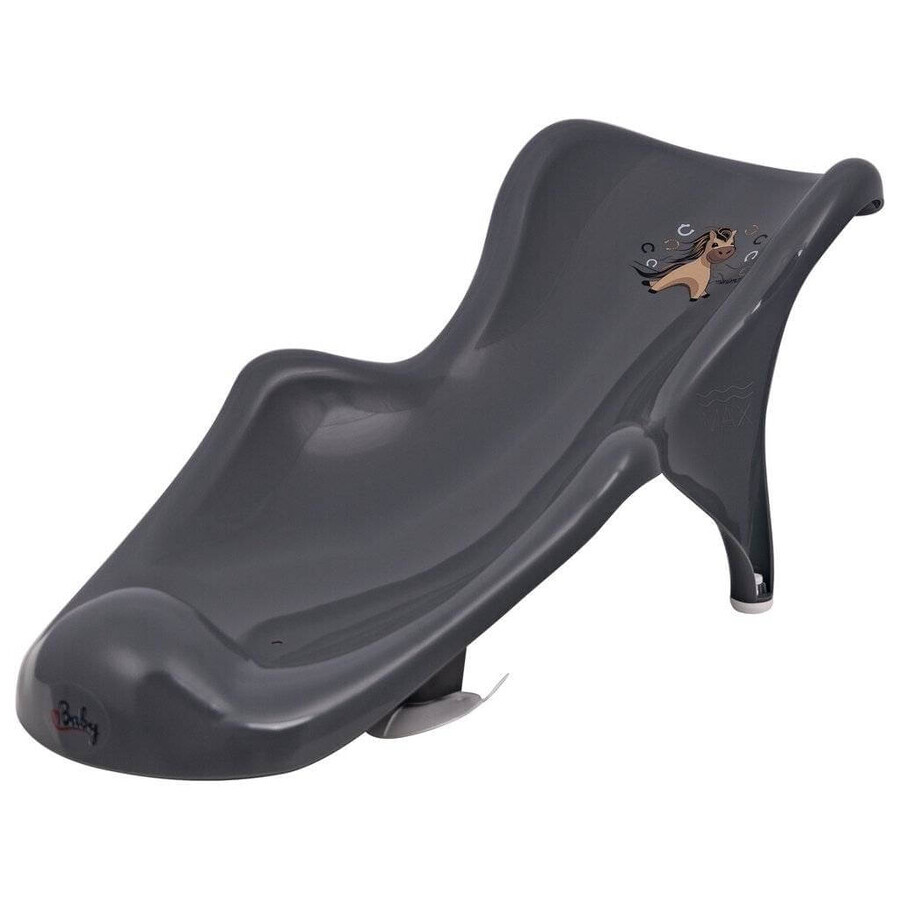 MALTEX Bath lounger Konik Minimal - steel gray 1×1 pc, Bath lounger