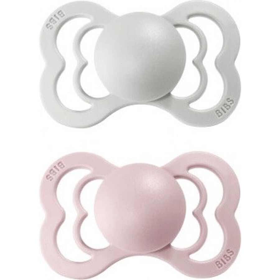 BIBS Supreme haze/blossom 1×2 silicone BIBS Supreme haze/blossom 1×2 - size 1