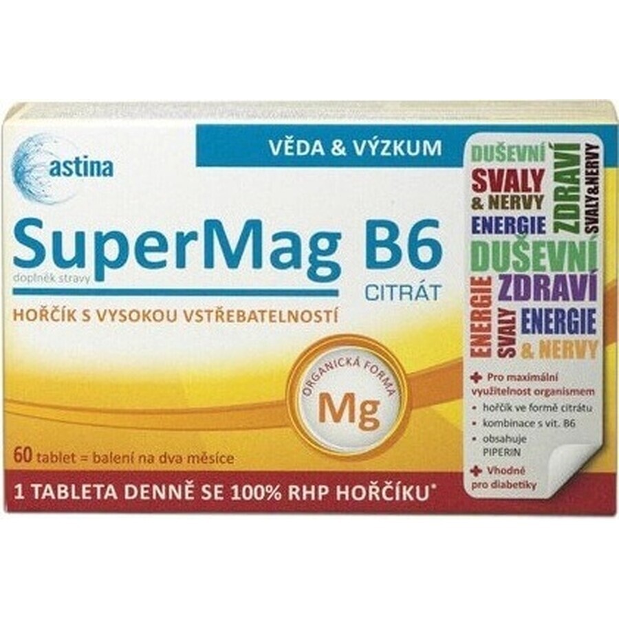 Astina SuperMag B6 CITRAT 1×60 tbl