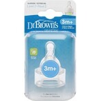 Dr. BROWN'S OPTIONS+ NIVEAU 2 1×2, étroite, tétines en silicone 3m+.