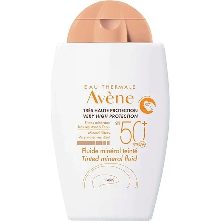 AVENE TINTED MINERAL FLUID SPF50+ getinte minerale vloeistof (zeer hoge bescherming) 1x40 ml
