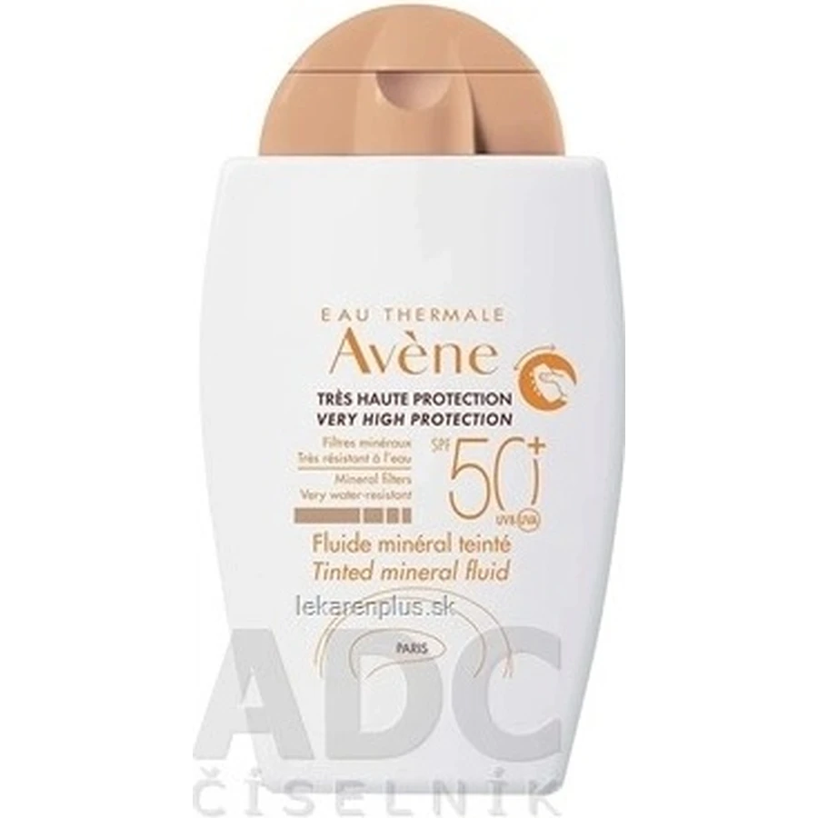 AVENE TINTED MINERAL FLUID SPF50+ getinte minerale vloeistof (zeer hoge bescherming) 1x40 ml