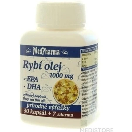 MedPharma FISH OIL 1000 mg - EPA, DHA 1×37 cps, food supplement