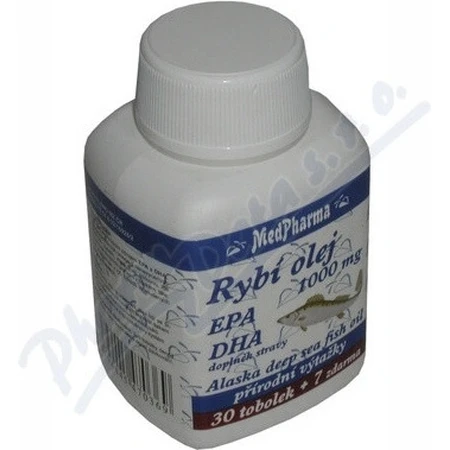 MedPharma FISH OIL 1000 mg - EPA, DHA 1×37 cps, food supplement