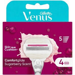 VENUS COMFORTGLIDE SUGARBERRY SHAVING HEADS 4 pcs 1×4 pcs, cabezales de afeitado de recambio