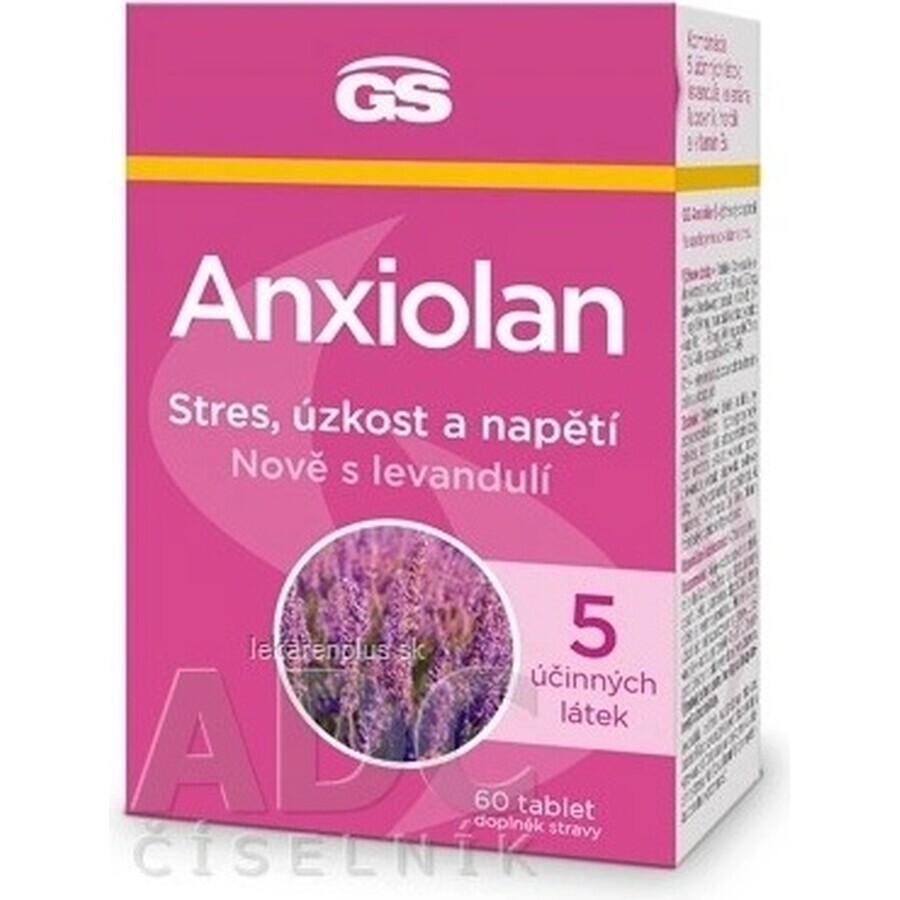 GS Anxiolan met lavendel 60 tabletten 1×60 tbl, voedingssupplement