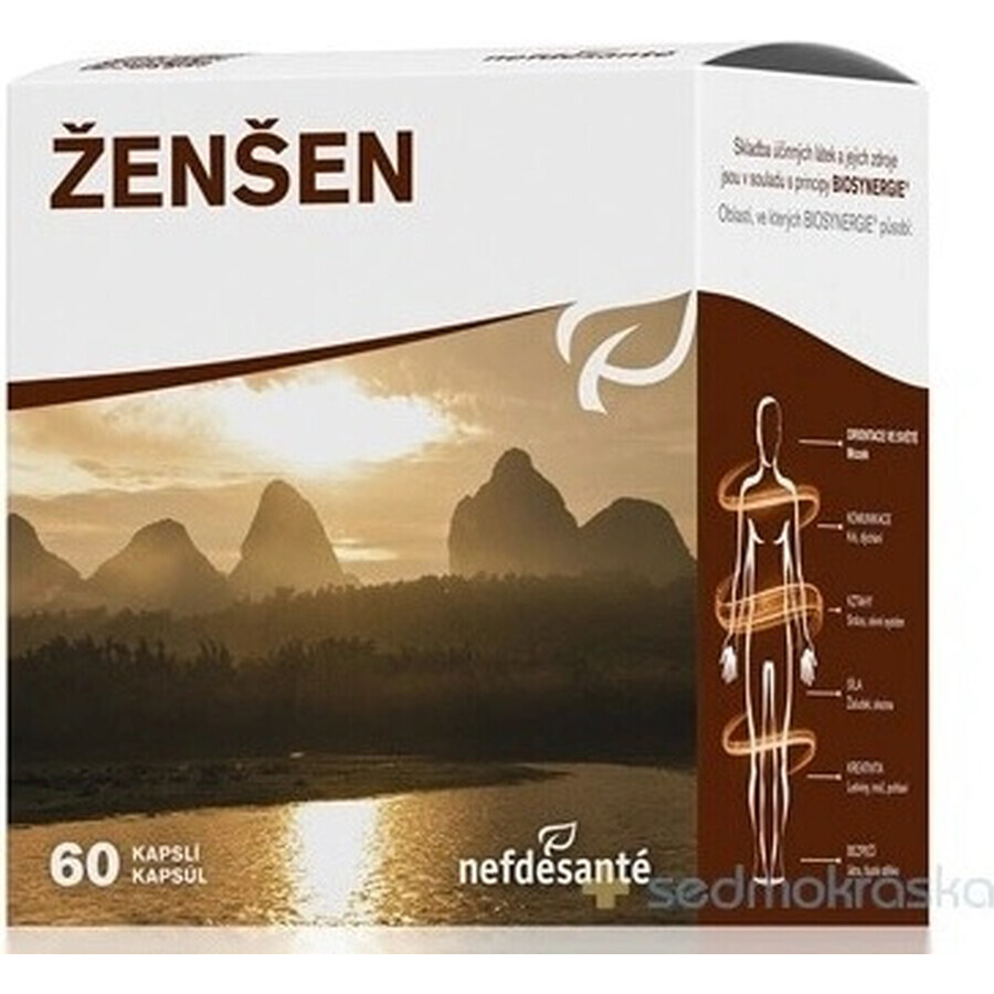 nefdesanté ŽENŠEN 200 mg 6×10 cps, complemento alimenticio