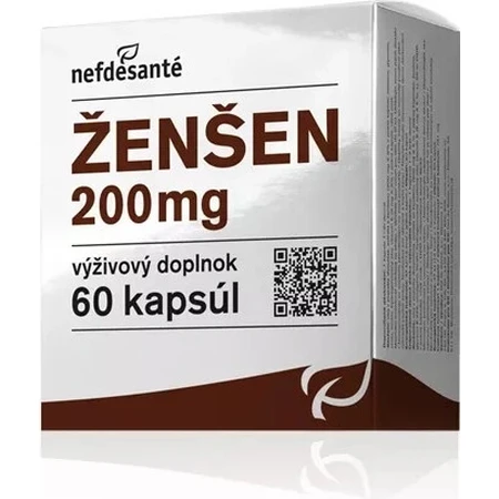 nefdesanté ŽENŠEN 200 mg 6×10 cps, suplement diety: ceny i cechy