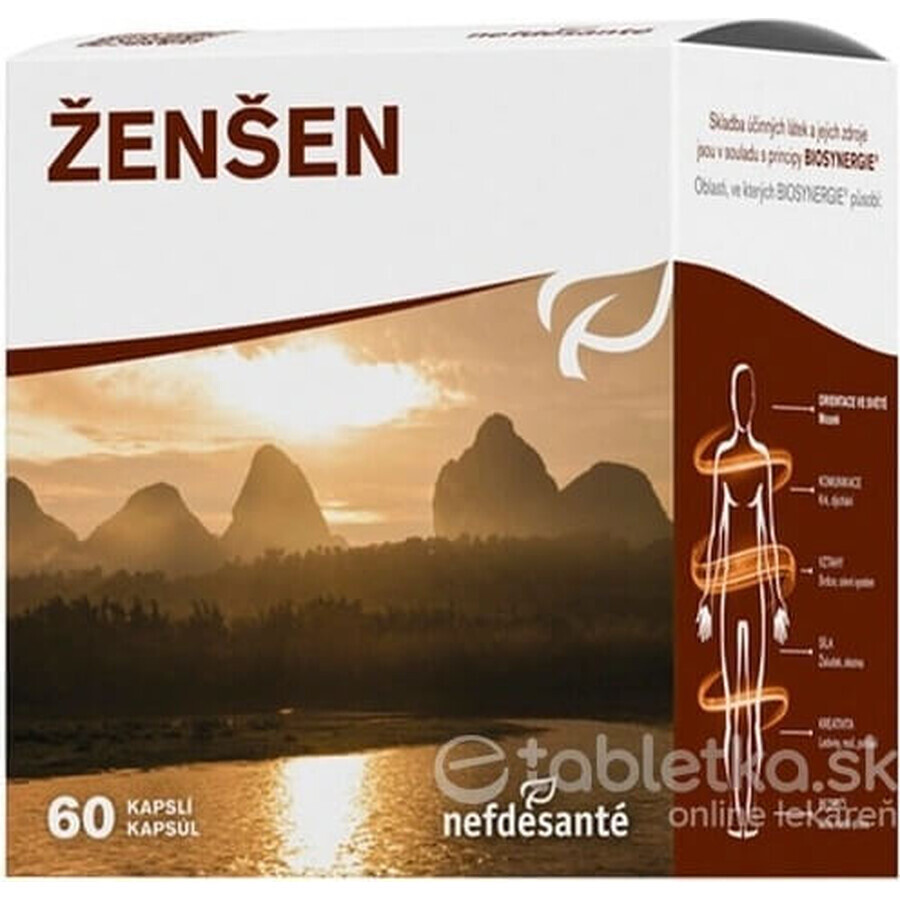 nefdesanté ŽENŠEN 200 mg 6×10 cps, complemento alimenticio