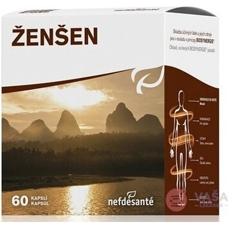 nefdesanté ŽENŠEN 200 mg 6×10 cps, complemento alimenticio