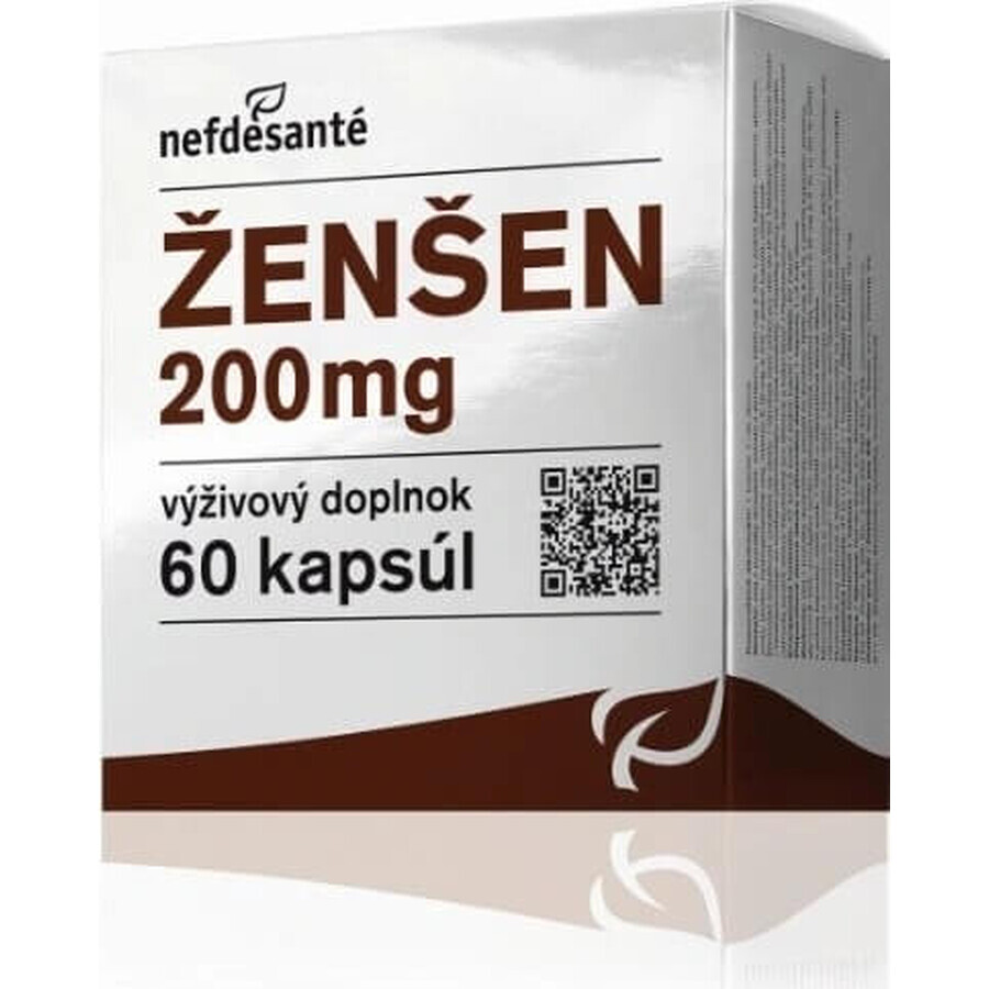 nefdesanté ŽENŠEN 200 mg 6×10 cps, complemento alimenticio