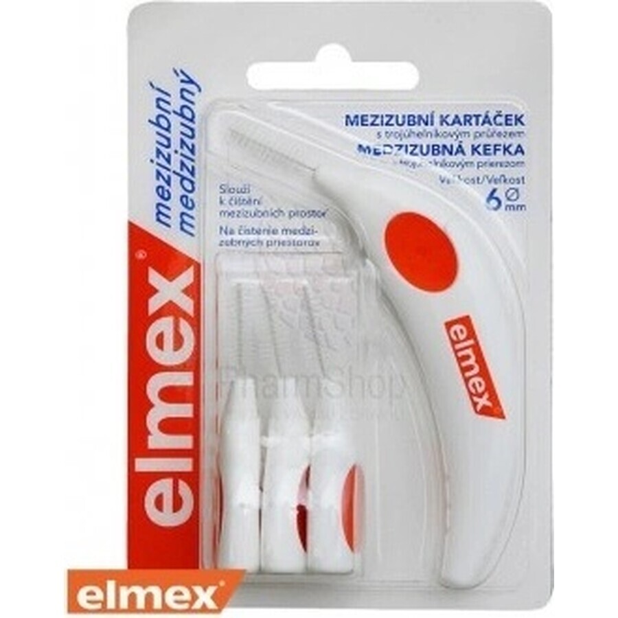 ELMEX INTERDENTAL Interdental brushes nr.6 orange 1×4 pcs, interdental brushes