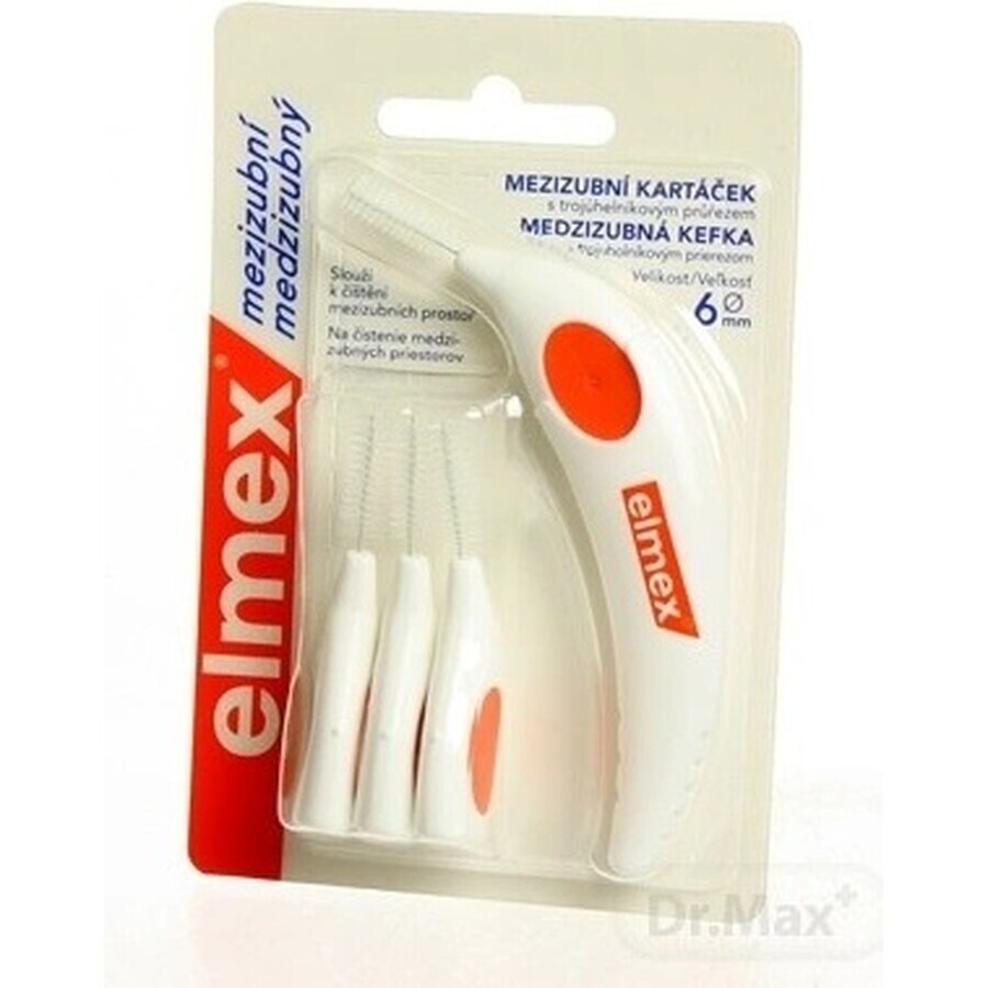 ELMEX INTERDENTAL Interdental brushes nr.6 orange 1×4 pcs, interdental brushes