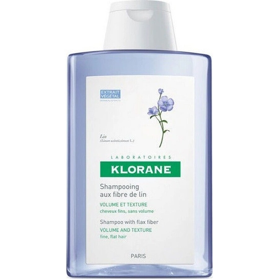 KLORANE Organic Flax Shampoo 1×200ml, shampoo voor fijn haar zonder volume