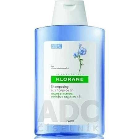 KLORANE Bio-Flachs-Shampoo 1×200ml, Shampoo für feines Haar ohne Volumen