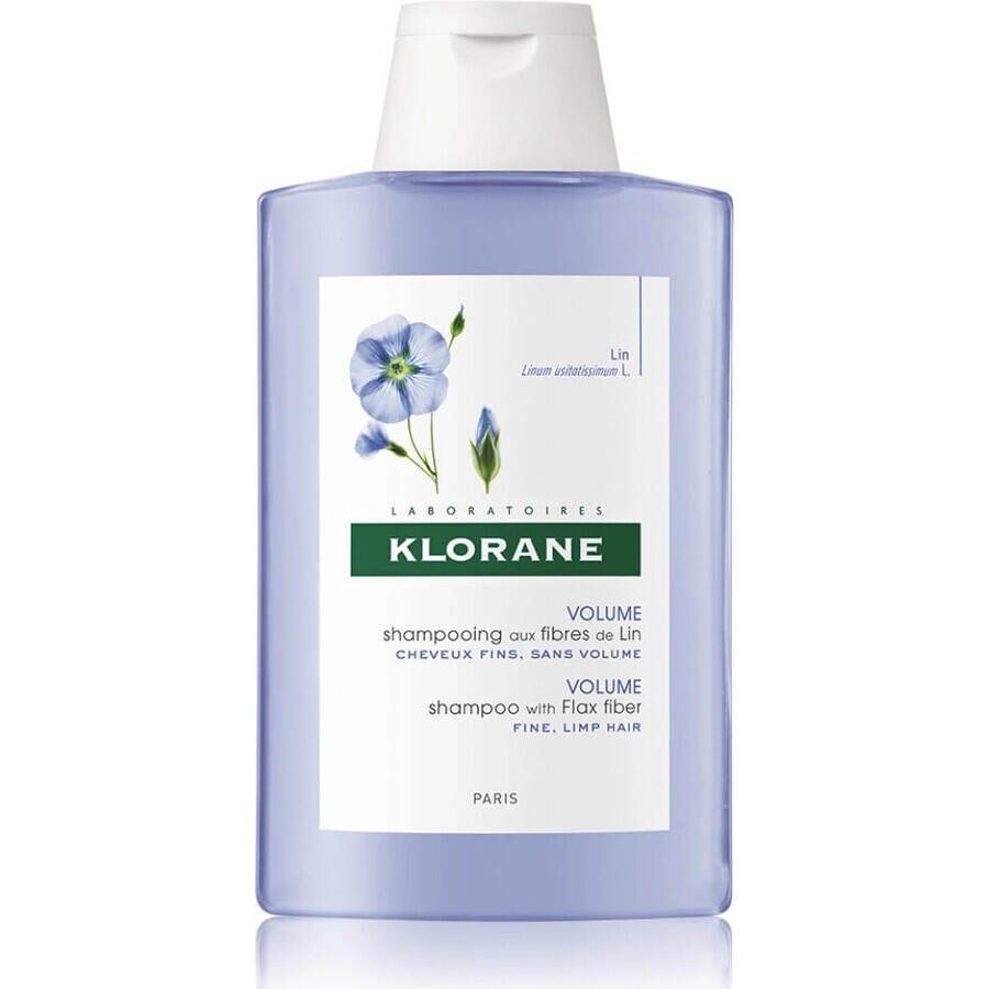 KLORANE Organic Flax Shampoo 1×200ml, shampoo voor fijn haar zonder volume