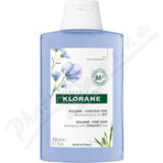 KLORANE Organic Flax Shampoo 1×200ml, shampoo voor fijn haar zonder volume