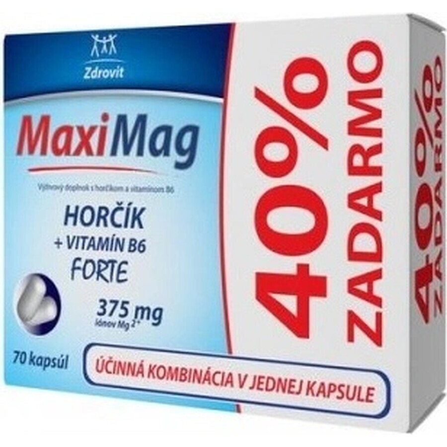 MaxiMag 40% vrij 1×70 cps, 50+20 capsules