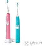 Philips Sonicare 4300 HX6807/35 1+1 1×1 set, sonische tandenborstel 2 stuks